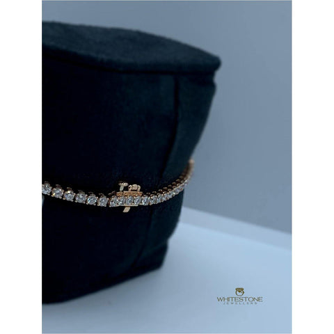 18K Rose Gold Diamond Tennis Bracelet - Whitestone Jewellers